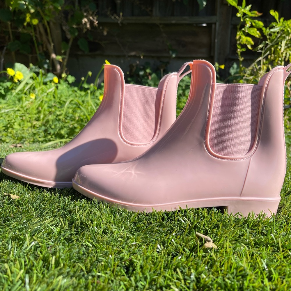 Pale Pink Ankle Rain Boots